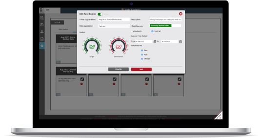 laptop with broker rate analysis visible.
